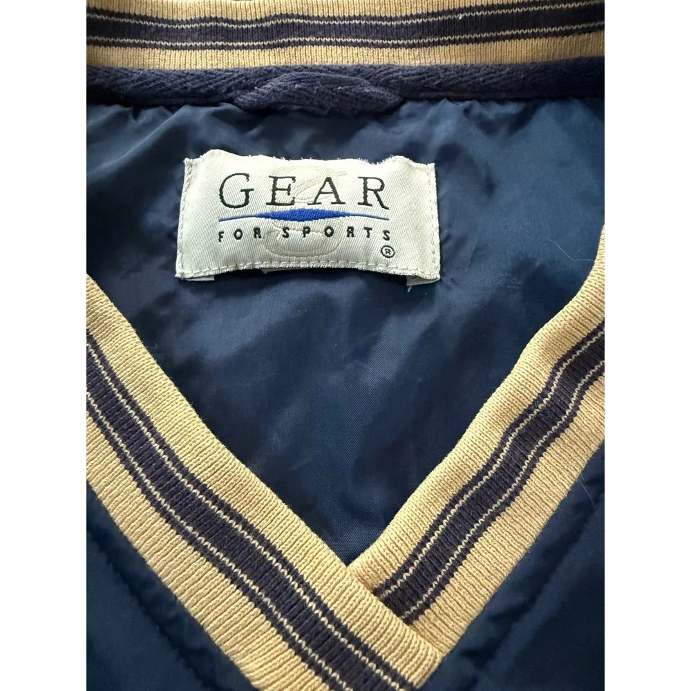 Gear For Sports Waldorf College Windbreaker Pullover Navy Blue V-Neck Mens XL